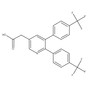 2,3-Bis(4-(trifluoromethyl)phenyl)pyridine-5-acetic acid Structure