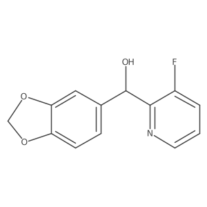 I+/--1,3-Benzodioxol-5-yl-3-fluoro-2-pyridinemethanol结构式