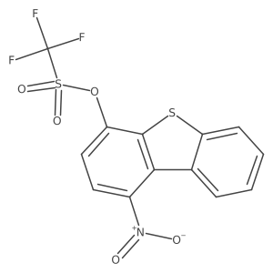 1-Nitrodibenzo[b,d]thiophen-4-yl Trifluoromethanesulfonate结构式