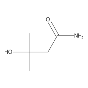 3-Hydroxy-3-methylbutanamide结构式