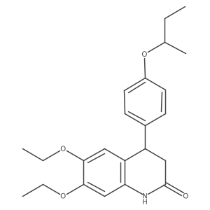 4-[4-(butan-2-yloxy)phenyl]-6,7-diethoxy-3,4-dihydroquinolin-2(1H)-one Structure