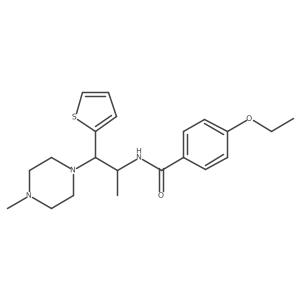 4-ethoxy-N-(1-(4-methylpiperazin-1-yl)-1-(thiophen-2-yl)propan-2-yl)benzamide结构式