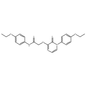 N-(4-ethoxyphenyl)-2-((4-(4-ethoxyphenyl)-3-oxo-3,4-dihydropyrazin-2-yl)thio)acetamide Structure
