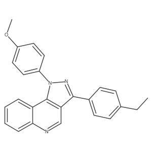 3-(4-ethylphenyl)-1-(4-methoxyphenyl)-1H-pyrazolo[4,3-c]quinoline结构式