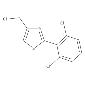 4-(Chloromethyl)-2-(2,6-dichlorophenyl)-1,3-thiazole结构式