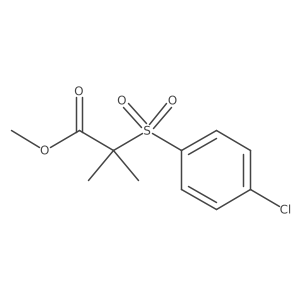 Methyl 2-(4-chlorophenyl)sulfonyl-2-methylpropanoate结构式