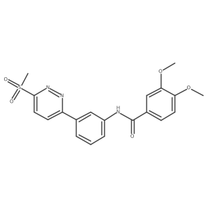 3,4-dimethoxy-N-(3-(6-(methylsulfonyl)pyridazin-3-yl)phenyl)benzamide Structure