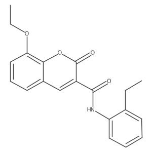 8-ethoxy-N-(2-ethylphenyl)-2-oxo-2H-chromene-3-carboxamide结构式