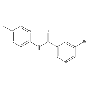 5-bromo-N-(5-methyl-2-pyridinyl)nicotinamide结构式