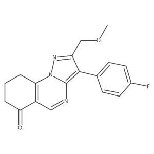 3-(4-fluorophenyl)-2-(methoxymethyl)-8,9-dihydropyrazolo[1,5-a]quinazolin-6(7H)-one结构式