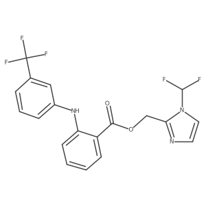 [1-(Difluoromethyl)-1H-imidazol-2-yl]methyl 2-[[3-(trifluoromethyl)phenyl]amino]benzoate Structure