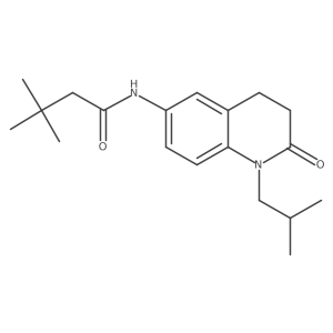 N-(1-isobutyl-2-oxo-1,2,3,4-tetrahydroquinolin-6-yl)-3,3-dimethylbutanamide Structure