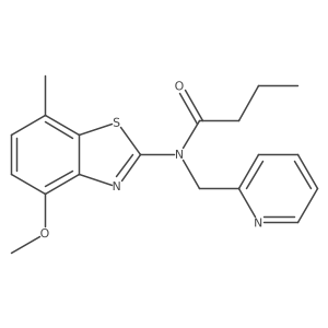 N-(4-methoxy-7-methylbenzo[d]thiazol-2-yl)-N-(pyridin-2-ylmethyl)butyramide Structure