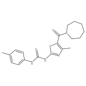 1-(5-(Azepane-1-carbonyl)-4-methylthiazol-2-yl)-3-(p-tolyl)urea Structure