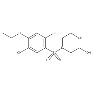 [(2,5-Dichloro-4-ethoxyphenyl)sulfonyl]bis(2-hydroxyethyl)amine结构式