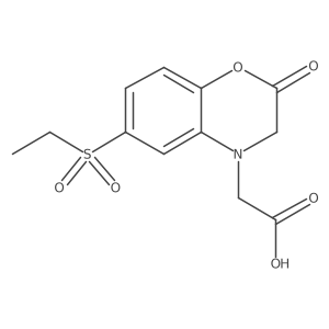 2-[6-(ethanesulfonyl)-2-oxo-3,4-dihydro-2H-1,4-benzoxazin-4-yl]acetic acid Structure