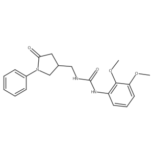 1-(2,3-Dimethoxyphenyl)-3-[(5-oxo-1-phenylpyrrolidin-3-yl)methyl]urea Structure