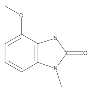 7-Methoxy-3-methyl-2(3H)-benzothiazolone Structure