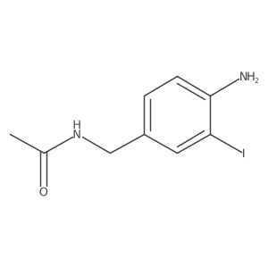 N-[(4-amino-3-iodophenyl)methyl]acetamide Structure
