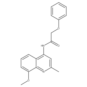 N-(8-methoxy-2-methylquinolin-4-yl)-2-phenoxyacetamide结构式