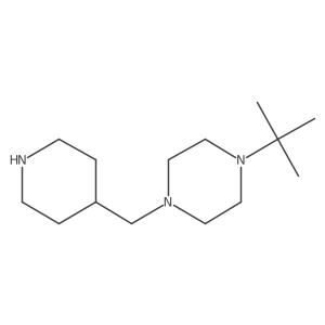 1-Tert-butyl-4-(piperidin-4-yl-methyl)piperazine结构式