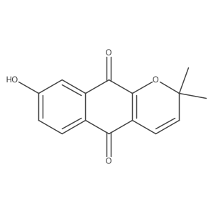 8-hydroxy-2,2-dimethyl-2H-benzo[g]chromene-5,10-dione结构式