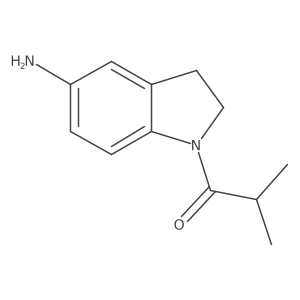 1-Propanone, 1-(5-amino-2,3-dihydro-1H-indol-1-yl)-2-methyl-结构式