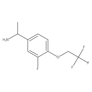 1-[3-Fluoro-4-(2,2,2-trifluoroethoxy)-phenyl]-ethylamine结构式