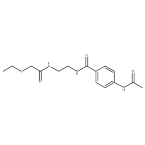 4-acetamido-N-(2-(2-ethoxyacetamido)ethyl)benzamide结构式