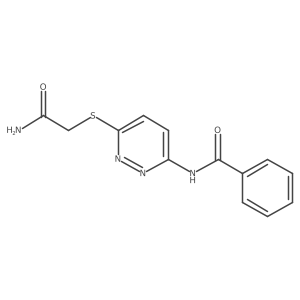 N-(6-((2-amino-2-oxoethyl)thio)pyridazin-3-yl)benzamide Structure