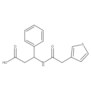I(2)-[[2-(3-Thienyl)acetyl]amino]benzenepropanoic acid结构式