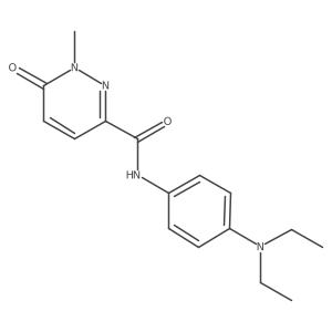 N-(4-(diethylamino)phenyl)-1-methyl-6-oxo-1,6-dihydropyridazine-3-carboxamide Structure