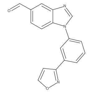 5-Formyl-1-(3-(3-isoxazolyl)phenyl)benzimidazole结构式