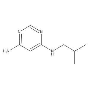 4,6-Pyrimidinediamine, N4-(2-methylpropyl)-结构式
