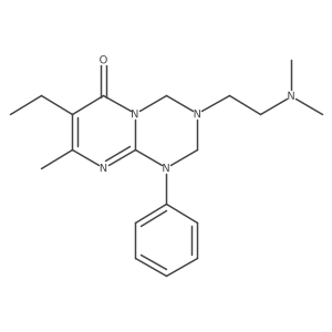 3-[2-(dimethylamino)ethyl]-7-ethyl-8-methyl-1-phenyl-1,2,3,4-tetrahydro-6H-pyrimido[1,2-a][1,3,5]triazin-6-one Structure