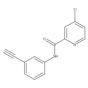 4-Chloro-N-(3-ethynylphenyl)picolinamide Structure