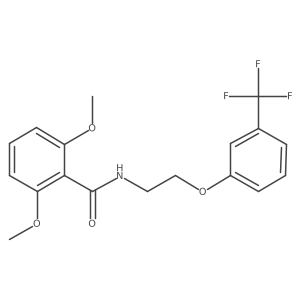 COc1cccc(OC)c1C(=O)NCCOc1cccc(C(F)(F)F)c1结构式