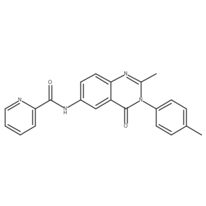 N-(2-methyl-4-oxo-3-(p-tolyl)-3,4-dihydroquinazolin-6-yl)picolinamide Structure