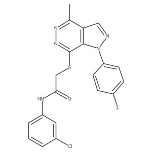N-(3-chlorophenyl)-2-((1-(4-fluorophenyl)-4-methyl-1H-pyrazolo[3,4-d]pyridazin-7-yl)thio)acetamide Structure