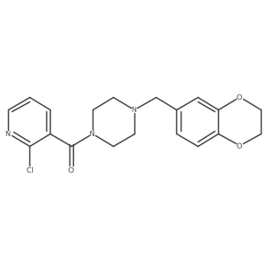 1-(2-Chloropyridine-3-carbonyl)-4-[(2,3-dihydro-1,4-benzodioxin-6-yl)methyl]piperazine Structure