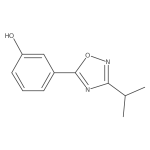 3-[3-(Propan-2-yl)-1,2,4-oxadiazol-5-yl]phenol Structure