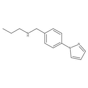 N-Propyl-4-(1H-pyrazol-1-yl)benzenemethanamine结构式