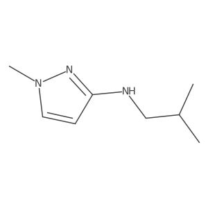 1-methyl-N-(2-methylpropyl)-1H-pyrazol-3-amine结构式