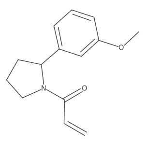 1-[2-(3-Methoxyphenyl)pyrrolidin-1-yl]prop-2-en-1-one Structure