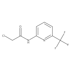 2-Chloro-N-[6-(trifluoromethyl)-2-pyridinyl]acetamide结构式