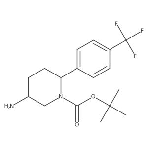 1,1-Dimethylethyl 5-amino-2-[4-(trifluoromethyl)phenyl]-1-piperidinecarboxylate Structure