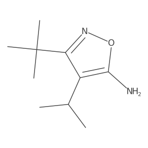 3-(1,1-Dimethylethyl)-4-(1-methylethyl)-5-isoxazolamine Structure