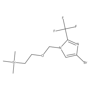 4-Bromo-2-(trifluoromethyl)-1-((2-(trimethylsilyl)ethoxy)methyl)-1H-imidazole结构式