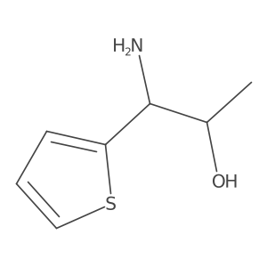 (1S,2R)-1-Amino-1-(thiophen-2-yl)propan-2-ol结构式