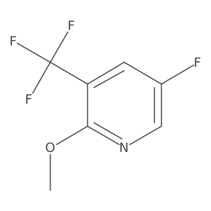 5-Fluoro-2-methoxy-3-(trifluoromethyl)pyridine结构式